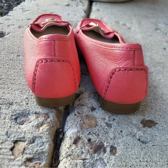 Michael Kors Hamilton Loafer Slip-On Moccasin Shoes Watermelon Women's Size 6M - Picture 4 of 11